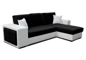 THEMA LUX / koženka Bronco 800 biela / Inari 100 čierna